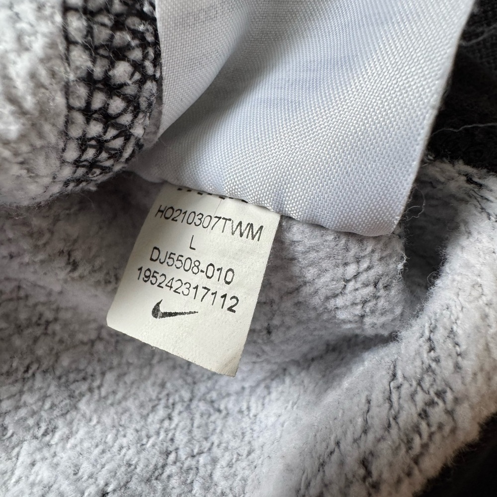 Nike Kids Black and White Logo Hoodie - Picture 5 of 6